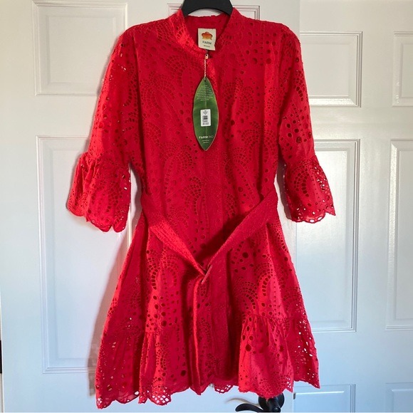 🥭FARM Rio Cotton Eyelet Minidress - Picture 14 of 15